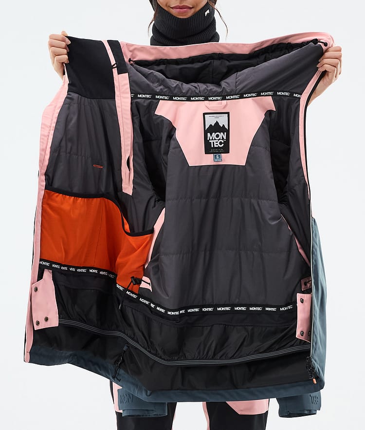 Montec Doom W Ski Jacket Women Soft Pink/Black/Metal Blue, Image 11 of 11