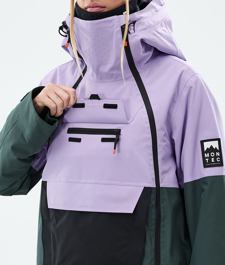 Montec Doom W Snowboard Jacket Women Faded Violet/Black/Dark Atlantic, Image 10 of 11