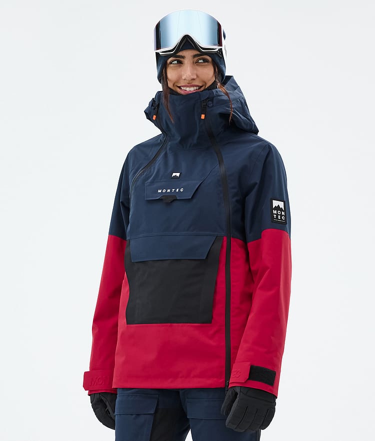 Montec Doom W Snowboard Jacket Women Dark Blue/Black/Deep Red, Image 1 of 11
