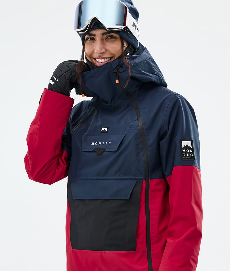 Montec Doom W Snowboard Jacket Women Dark Blue/Black/Deep Red, Image 2 of 11