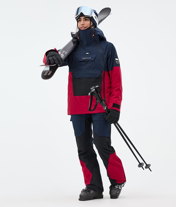 Montec Doom W Ski Jacket Women Dark Blue/Black/Deep Red, Image 3 of 11