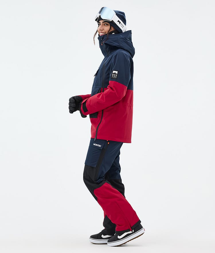 Montec Doom W Snowboard Jacket Women Dark Blue/Black/Deep Red, Image 4 of 11