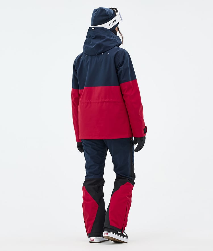 Montec Doom W Snowboard Jacket Women Dark Blue/Black/Deep Red, Image 5 of 11