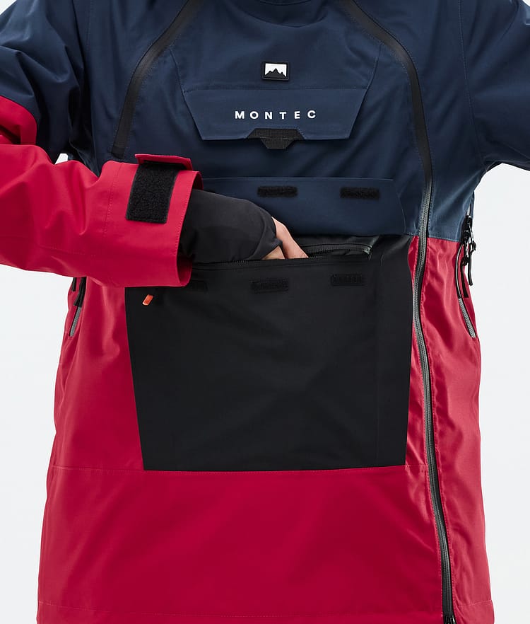 Montec Doom W Snowboard Jacket Women Dark Blue/Black/Deep Red, Image 9 of 11