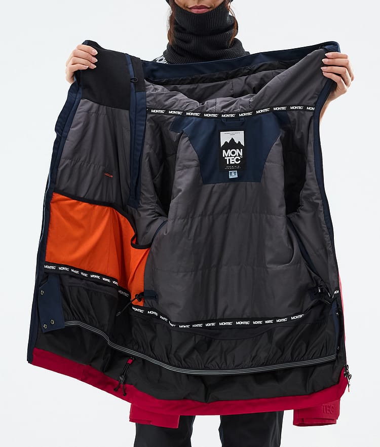 Montec Doom W Snowboard Jacket Women Dark Blue/Black/Deep Red, Image 11 of 11
