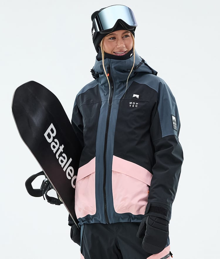 Montec Morpheus W Snowboard Jacket Women Metal Blue/Black/Soft Pink, Image 1 of 10