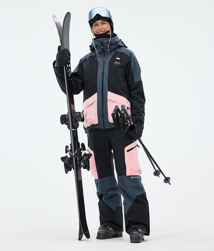 Montec Morpheus W Ski Jacket Women Metal Blue/Black/Soft Pink, Image 3 of 10