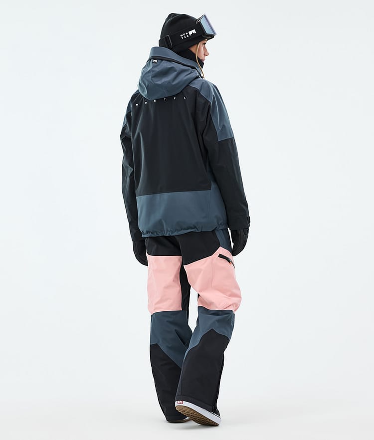 Montec Morpheus W Snowboard Jacket Women Metal Blue/Black/Soft Pink, Image 5 of 10