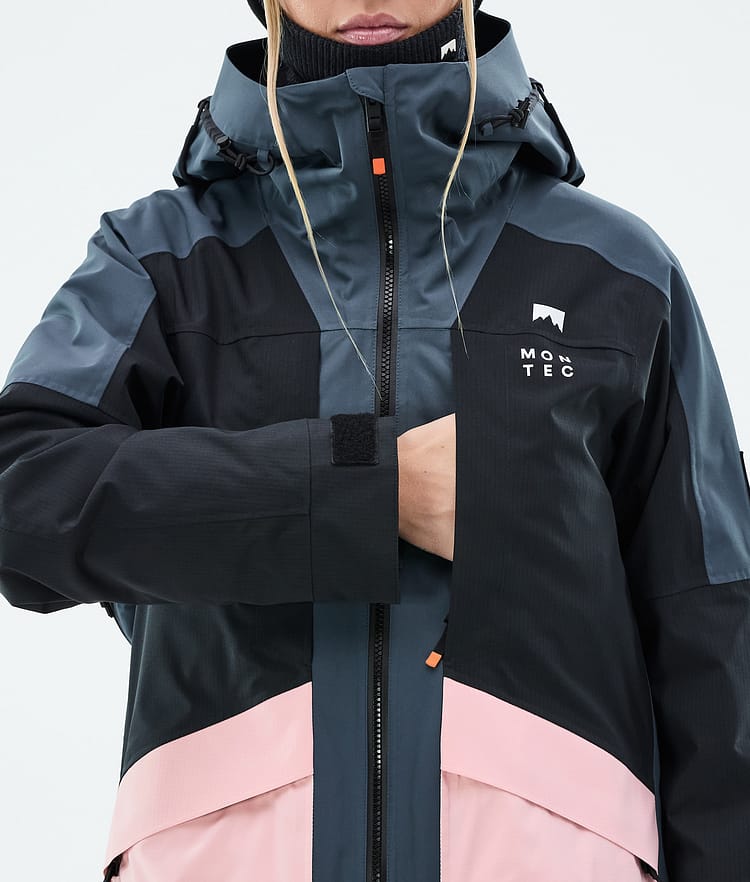 Montec Morpheus W Snowboard Jacket Women Metal Blue/Black/Soft Pink, Image 9 of 10