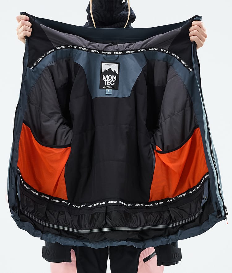 Montec Morpheus W Snowboard Jacket Women Metal Blue/Black/Soft Pink, Image 10 of 10