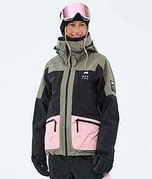 Montec Morpheus W Veste Snowboard Femme Greenish/Black/Soft Pink