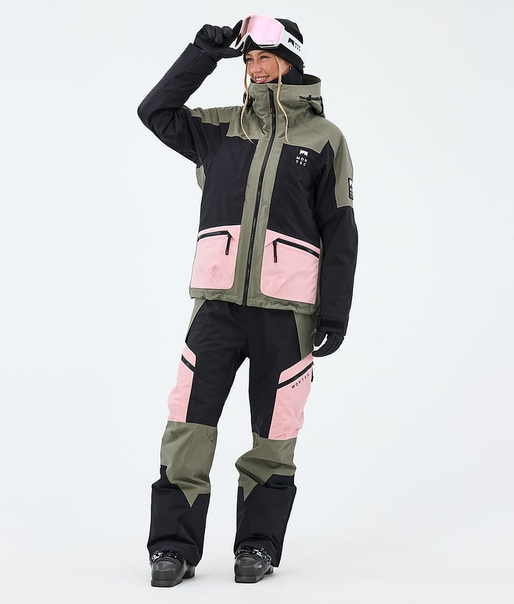 Montec Morpheus W Ski Jacket Women Greenish/Black/Soft Pink, Image 2 of 9
