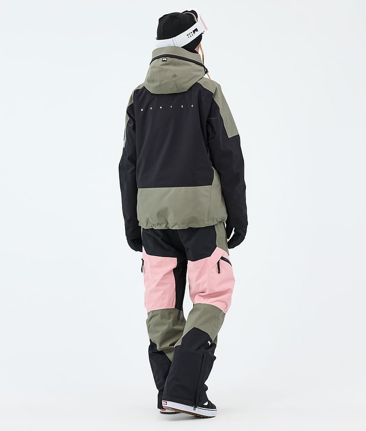 Montec Morpheus W Giacca Snowboard Donna Greenish/Black/Soft Pink, Image 3 of 9