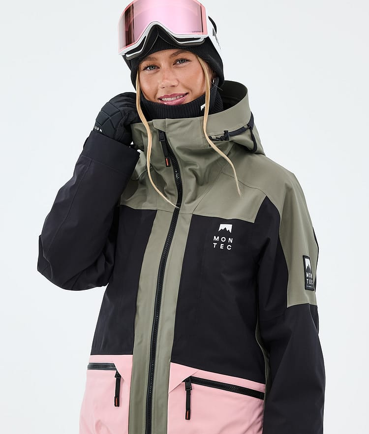 Montec Morpheus W Ski Jacket Women Greenish/Black/Soft Pink, Image 4 of 9