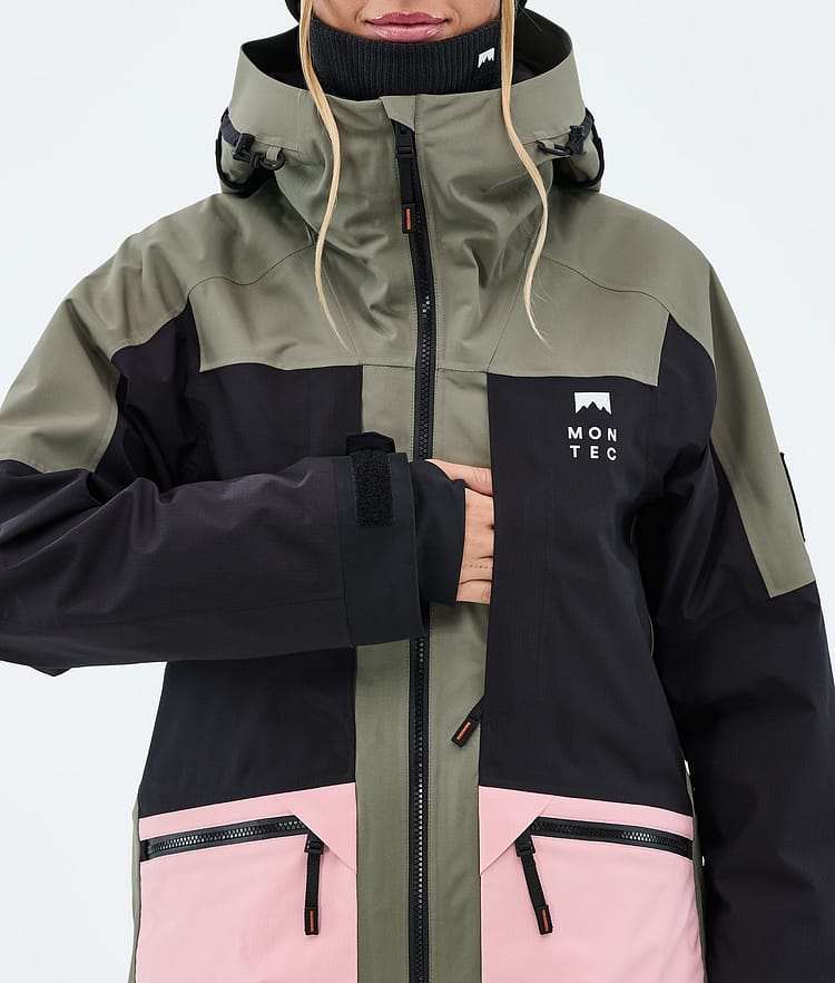 Montec Morpheus W Ski Jacket Women Greenish/Black/Soft Pink, Image 8 of 9