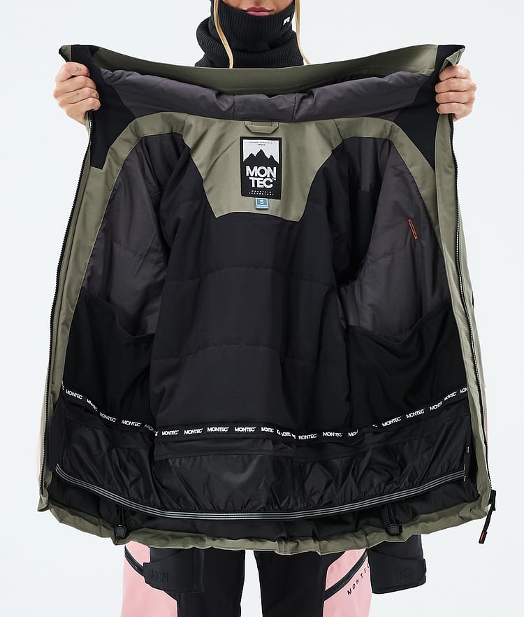 Montec Morpheus W Ski Jacket Women Greenish/Black/Soft Pink, Image 9 of 9