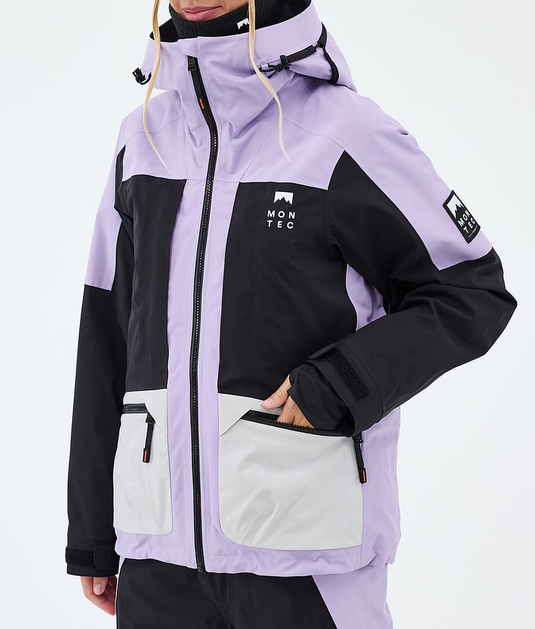Montec Morpheus W Kurtka Narciarska Kobiety Faded Violet/Black/Light Grey, Image 7 of 9