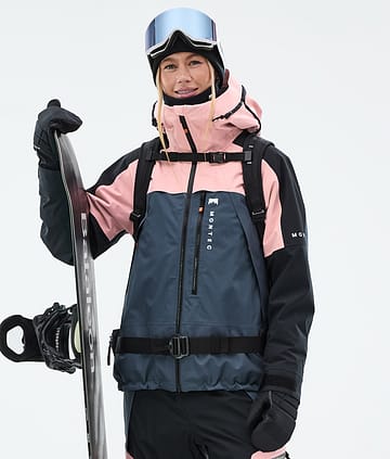Montec Oracle W Kurtka Snowboardowa Kobiety Soft Pink/Black/Metal Blue