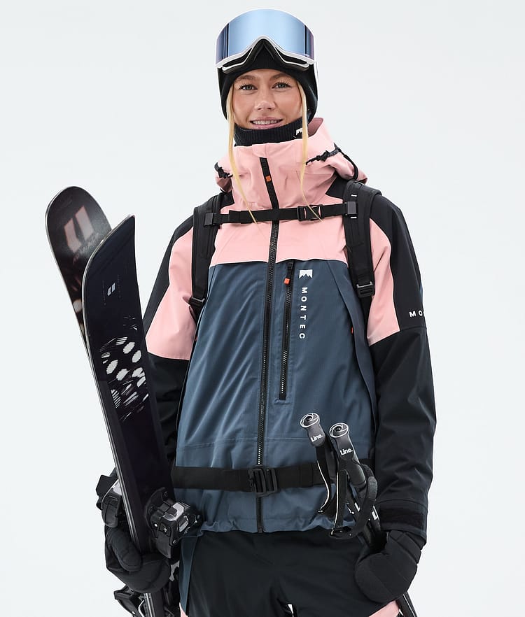 Montec Oracle W Ski Jacket Women Soft Pink/Black/Metal Blue, Image 1 of 10