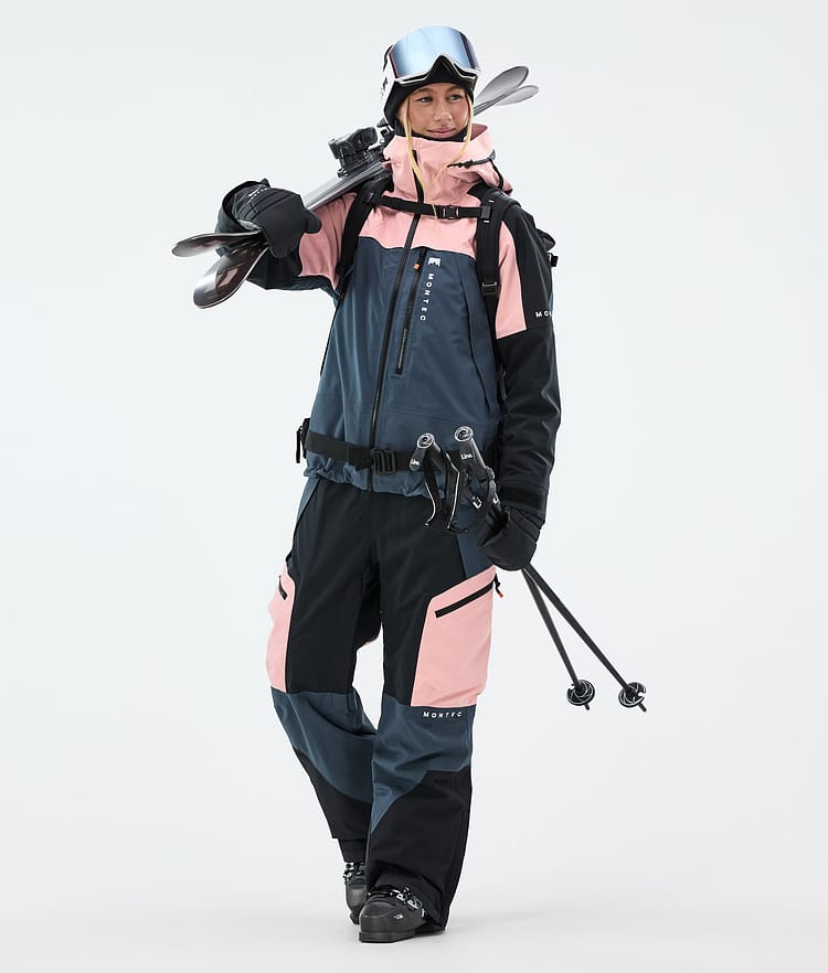 Montec Oracle W Ski Jacket Women Soft Pink/Black/Metal Blue, Image 3 of 10