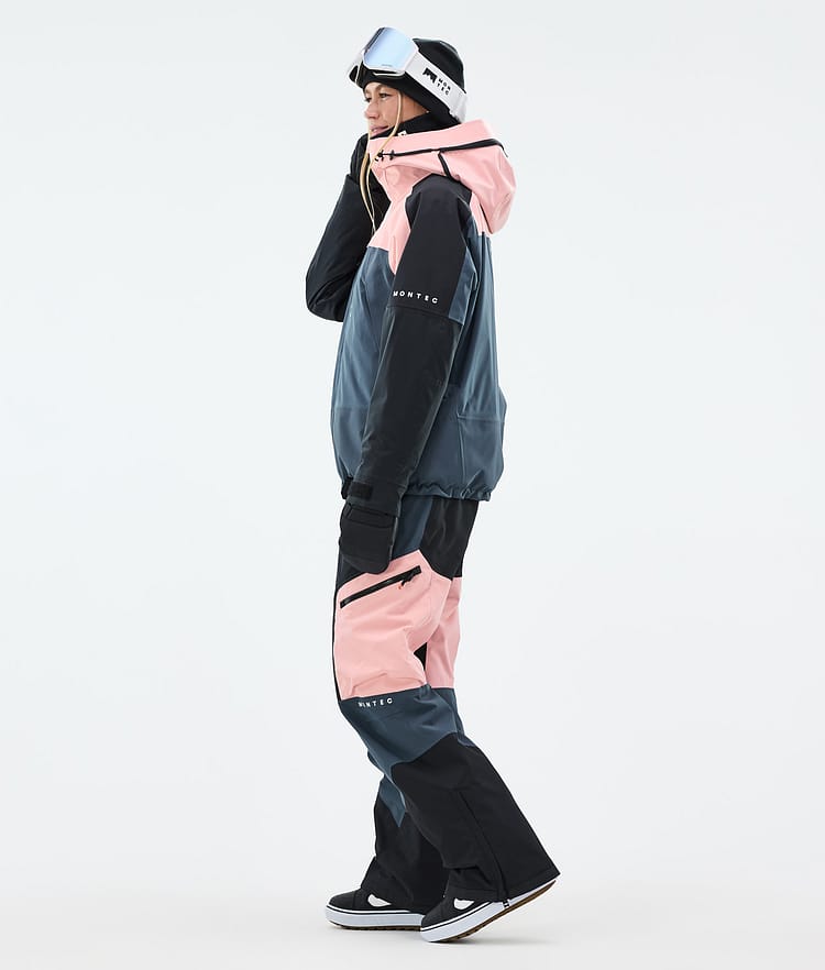 Montec Oracle W Snowboard Jacket Women Soft Pink/Black/Metal Blue, Image 4 of 10