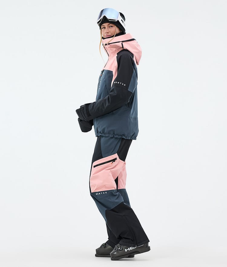 Montec Oracle W Ski Jacket Women Soft Pink/Black/Metal Blue, Image 4 of 10