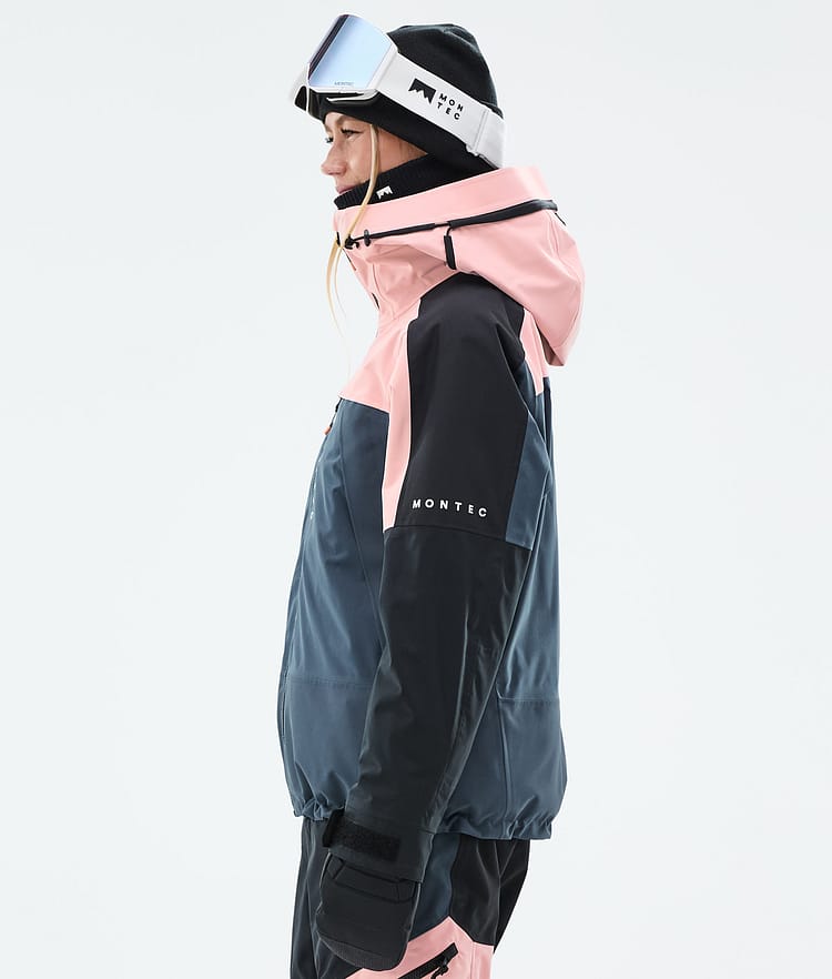 Montec Oracle W Ski Jacket Women Soft Pink/Black/Metal Blue, Image 6 of 10