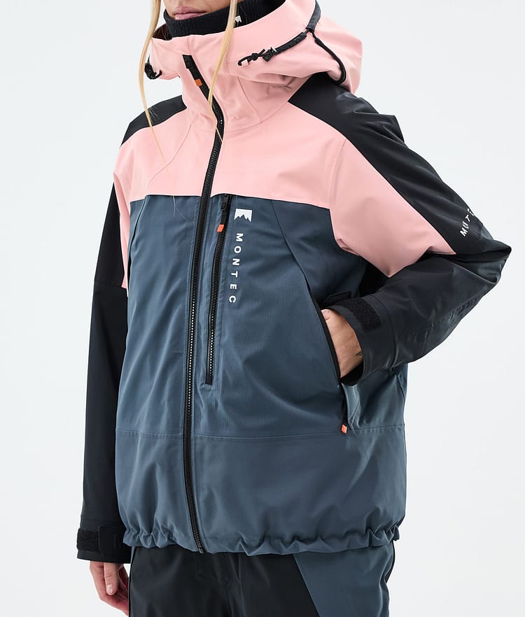 Montec Oracle W Snowboard Jacket Women Soft Pink/Black/Metal Blue, Image 8 of 10