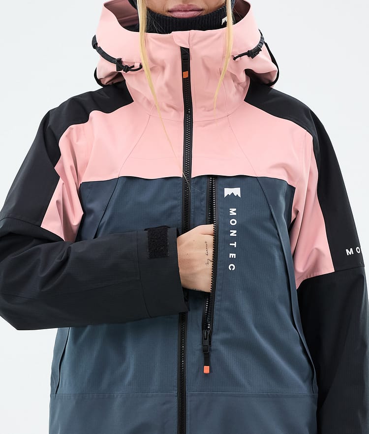 Montec Oracle W Ski Jacket Women Soft Pink/Black/Metal Blue, Image 9 of 10
