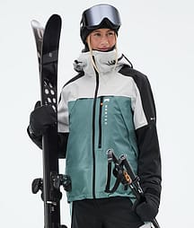 Montec Oracle W Veste de Ski Femme Light Grey/Black/Atlantic