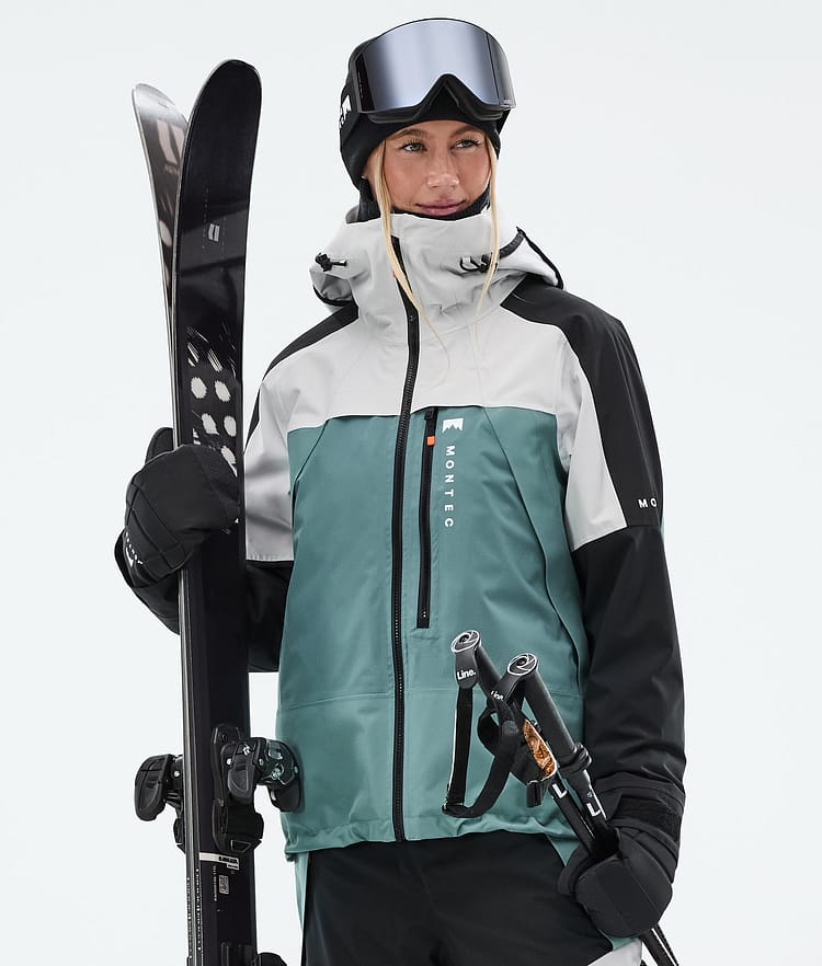 Montec Oracle W Ski Jacket Women Light Grey/Black/Atlantic, Image 1 of 10