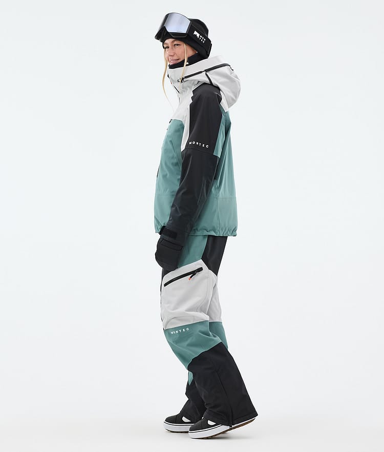 Montec Oracle W Snowboard Jacket Women Light Grey/Black/Atlantic, Image 4 of 10