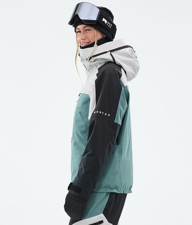 Montec Oracle W Ski Jacket Women Light Grey/Black/Atlantic, Image 6 of 10