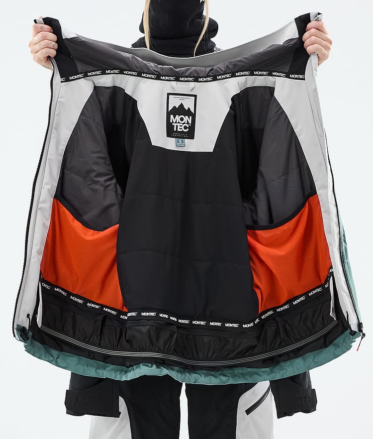 Montec Oracle W Snowboard Jacket Women Light Grey/Black/Atlantic, Image 10 of 10