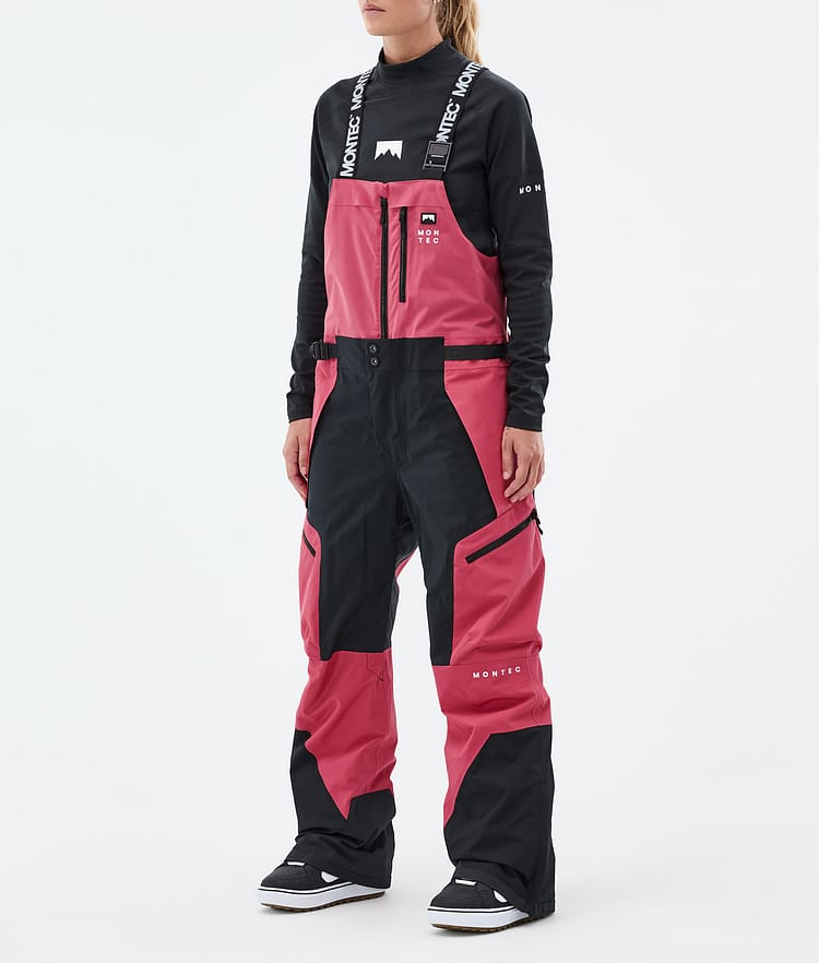 Montec Dozer W Pantaloni Snowboard Donna Light Red/Black, Immagine 1 di 6