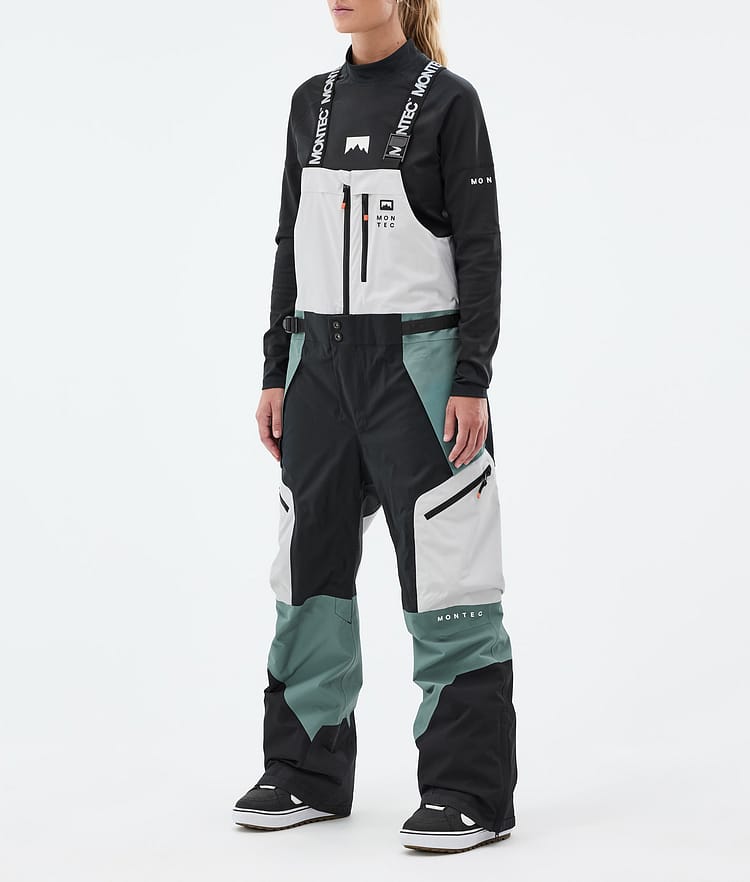 Montec Dozer W Snowboard Pants Women Light Grey/Black/Atlantic, Image 1 of 6