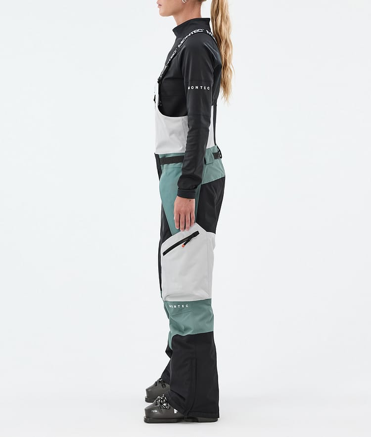 Montec Dozer W Ski Pants Women Light Grey/Black/Atlantic, Image 2 of 6