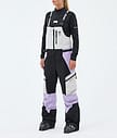 Montec Dozer W Pantaloni Sci Donna Light Grey/Black/Faded Violet