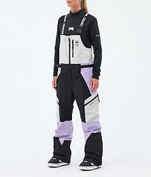 Montec Dozer W Pantalon de Snowboard Femme Light Grey/Black/Faded Violet