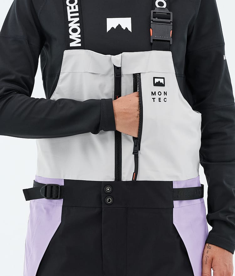 Montec Dozer W Snowboard Pants Women Light Grey/Black/Faded Violet, Image 6 of 7
