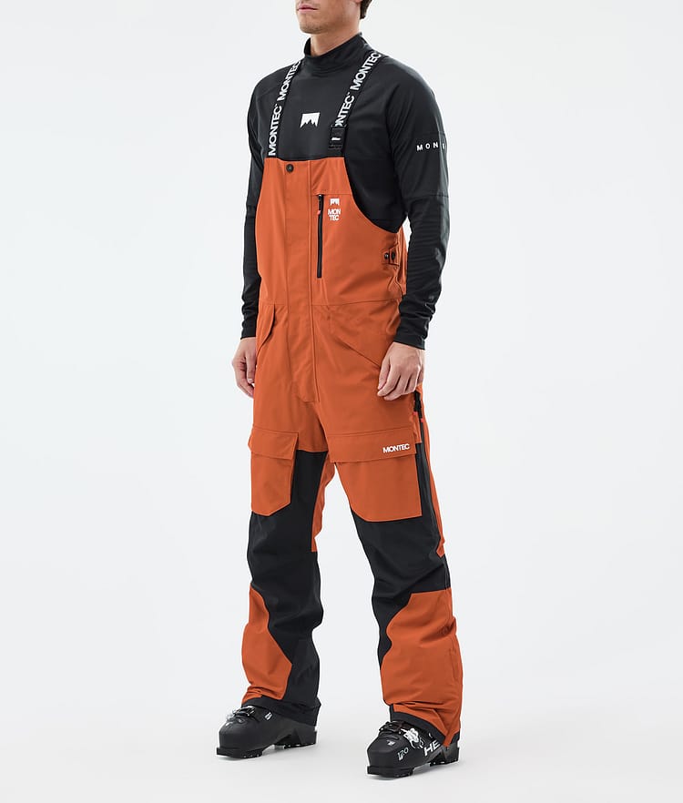 Montec Fawk Ski Pants Men Burned Orange/Black, Image 1 of 6