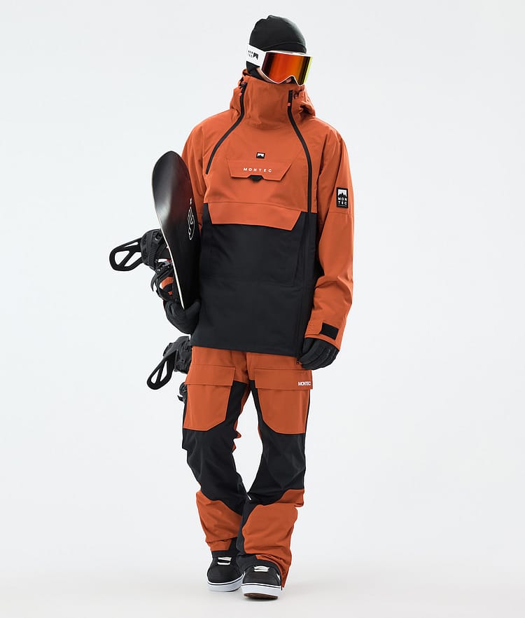 Montec Fawk Pantaloni Snowboard Uomo Burned Orange/Black, Immagine 2 di 7