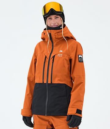 Montec Moss W Giacca Sci Burned Orange/Black