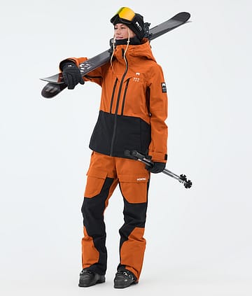 Montec Moss W Ski Outfit Burned Orange/Black