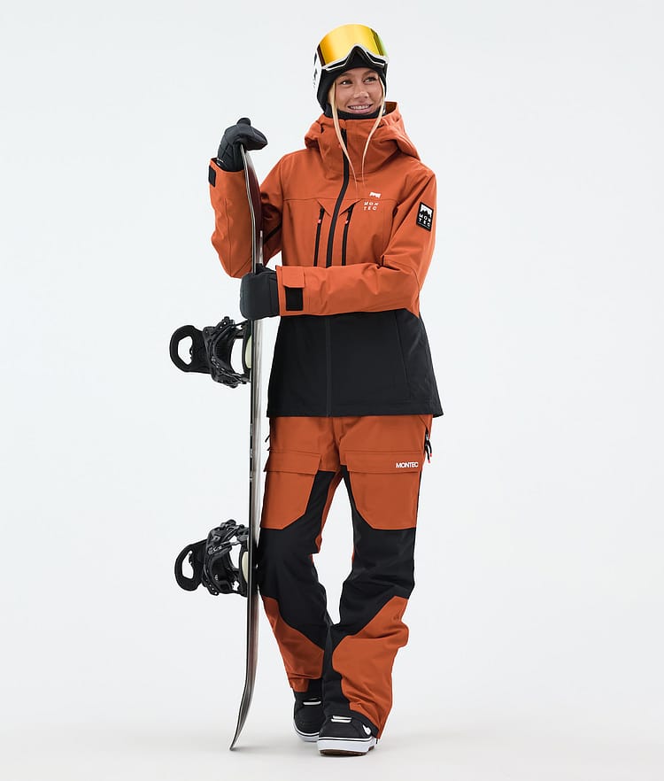 Montec Moss W Snowboardjacke Damen Burned Orange/Black, Bild 3 von 10