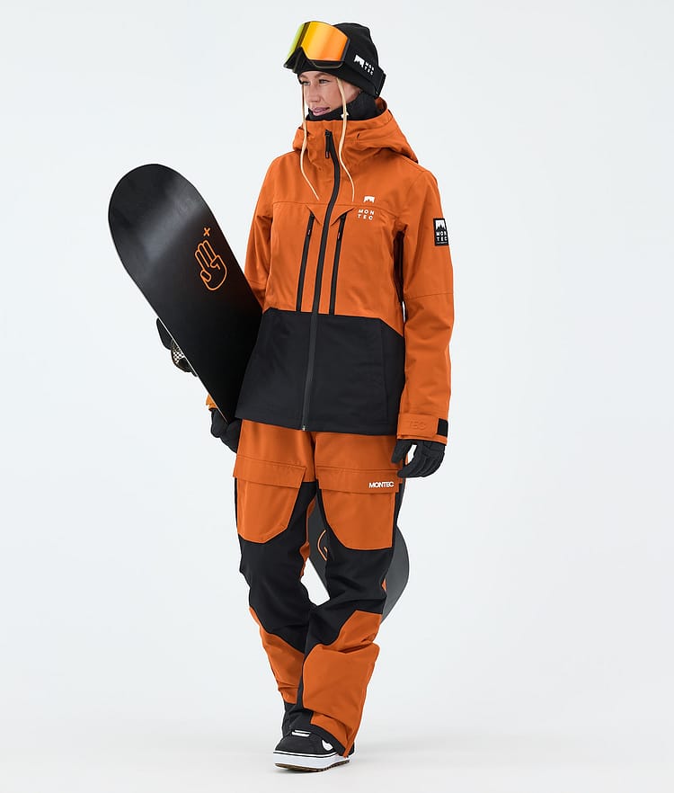 Montec Moss W Veste Snowboard Femme Burned Orange/Black, Image 2 of 9