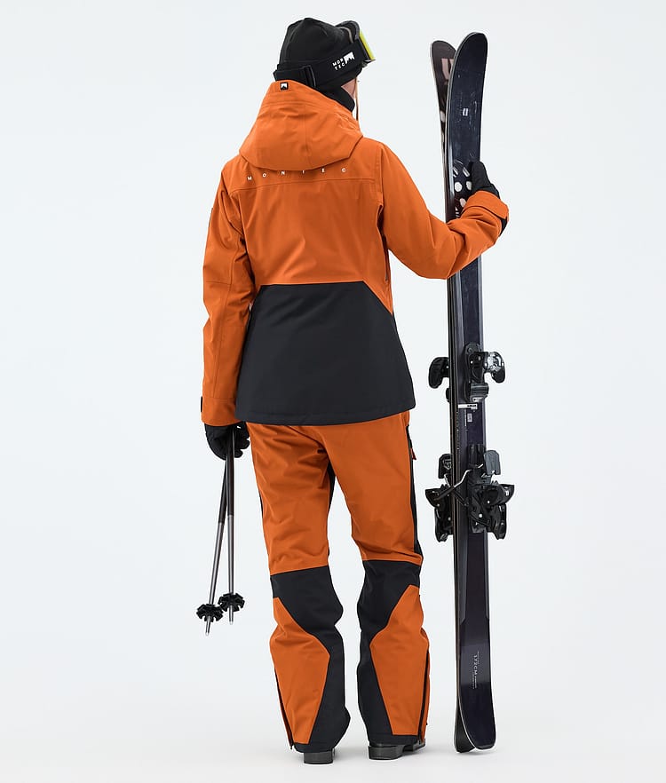 Montec Moss W Veste de Ski Femme Burned Orange/Black, Image 3 of 9