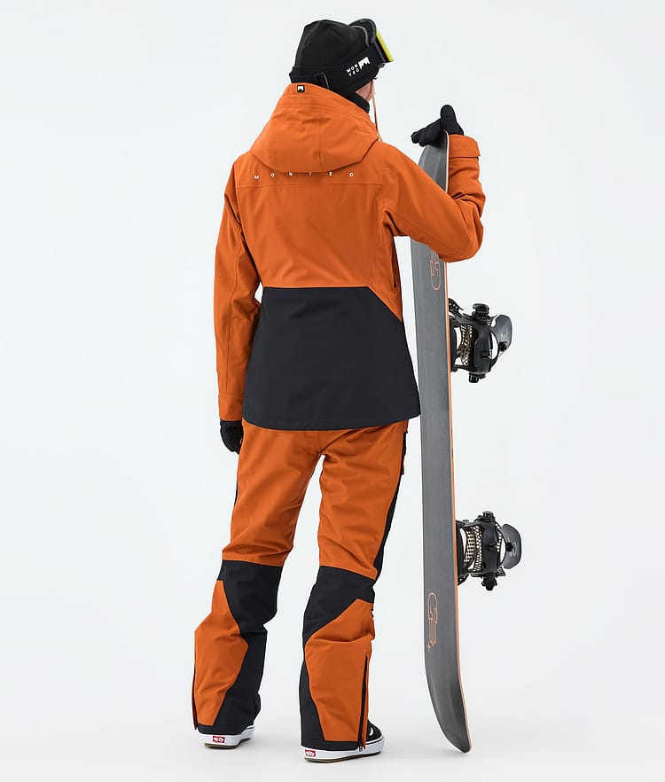 Montec Moss W Veste Snowboard Femme Burned Orange/Black, Image 3 of 9