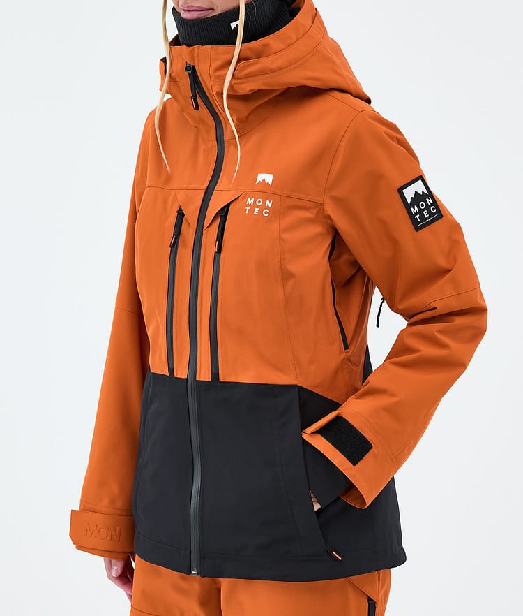 Montec Moss W Veste Snowboard Femme Burned Orange/Black, Image 7 of 9