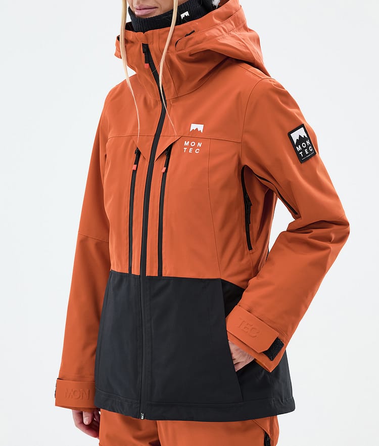 Montec Moss W Snowboardjacke Damen Burned Orange/Black, Bild 8 von 10